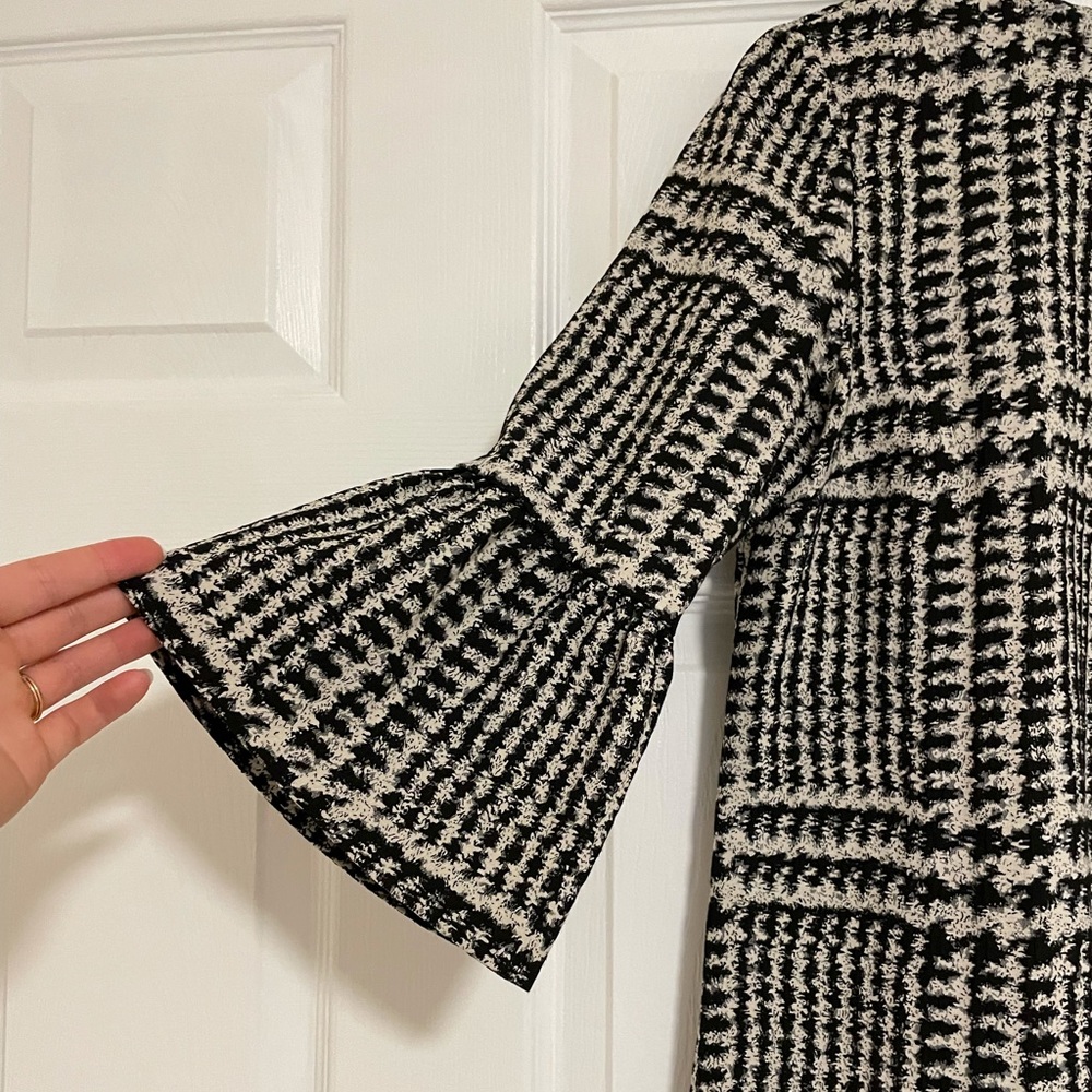 Zara black and white dress